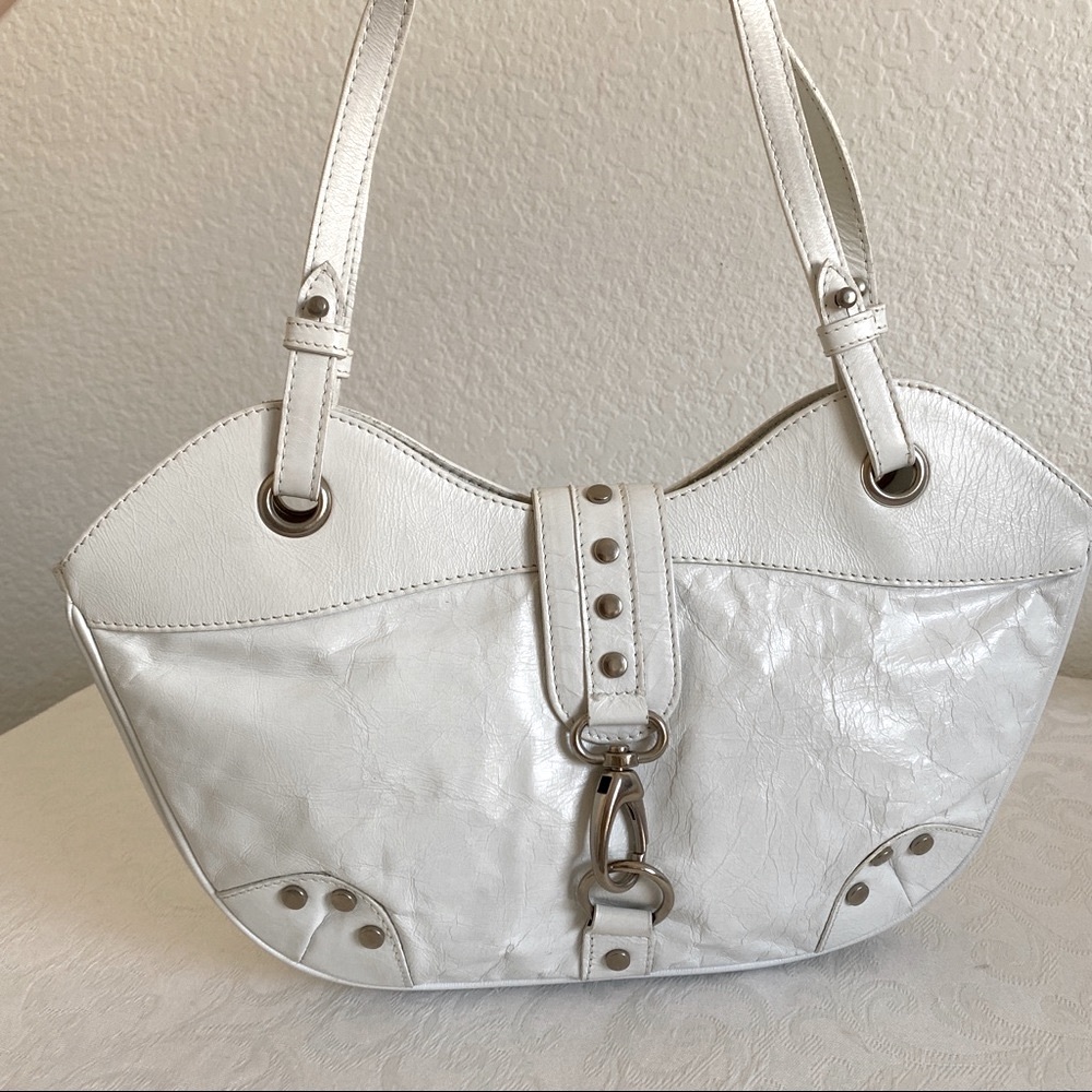 Maurizio taiuti shout studded leather hobo bag
